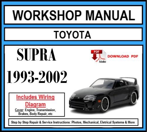 Toyota Supra (1993-2002) Workshop Manual