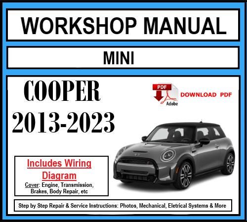 Mini Cooper (2013-2023) Workshop Manual