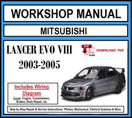 Mitsubishi Lancer Evo VIII (2003-2005) Workshop Manual