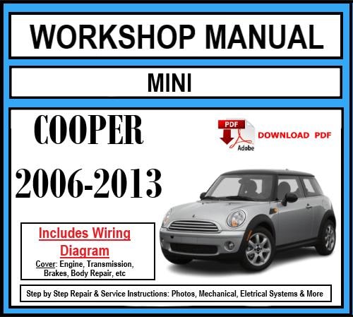 Mini Cooper (2006-2013) Workshop Manual