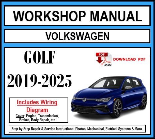Workshop Manual [VW Golf] (MK8) 2019-2025