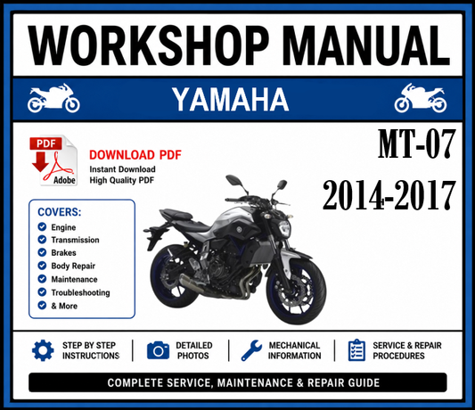 Workshop Manual [Yamaha MT-07] 2014-2017