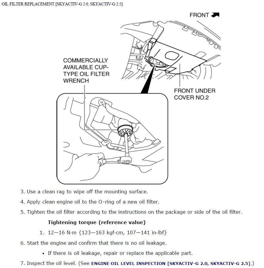 Workshop Manual [Mazda 3] 2013-2019