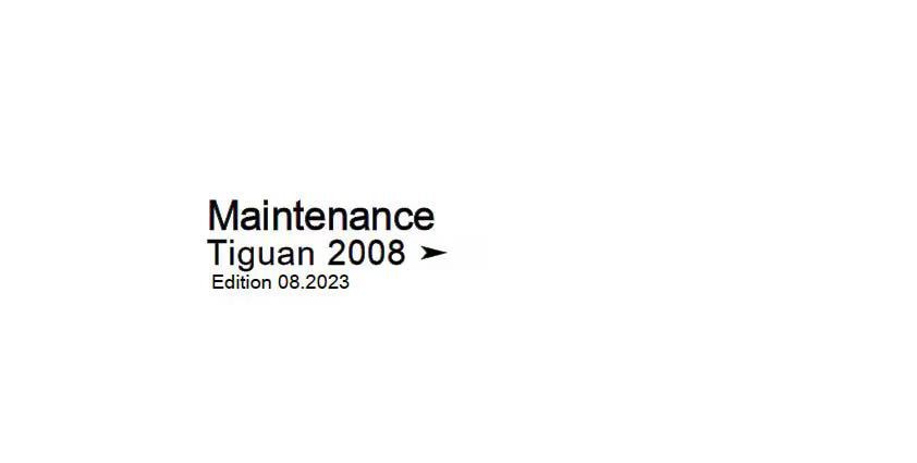 Workshop Manual [VW Tiguan] 2008-2015
