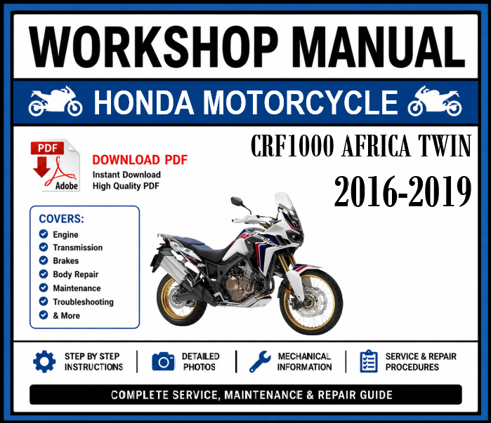 Workshop Manual [Honda CRF 1000 Africa Twin] 2016-2019