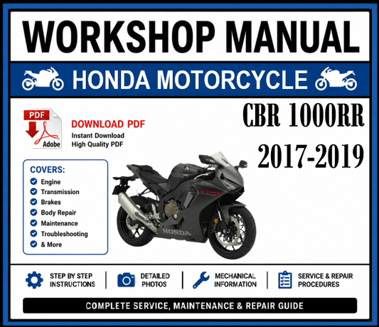 Workshop Manual [Honda CBR 1000RR] 2017-2019