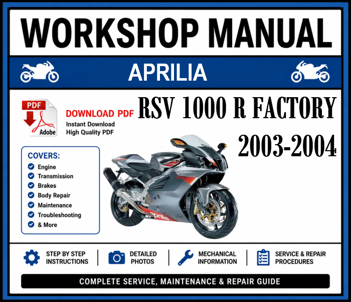 Workshop Manual [Aprilia RSV 1000 R Factory] 2003-2004