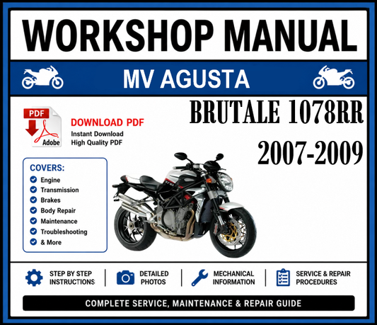 Workshop Manual [MV Agusta Brutale 1078RR] 2007-2009