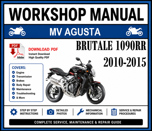 Workshop Manual [MV Agusta Brutale 1090RR] 2010-2015