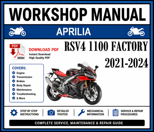 Workshop Manual [Aprilia RSV4 1100 Factory] 2021-2024