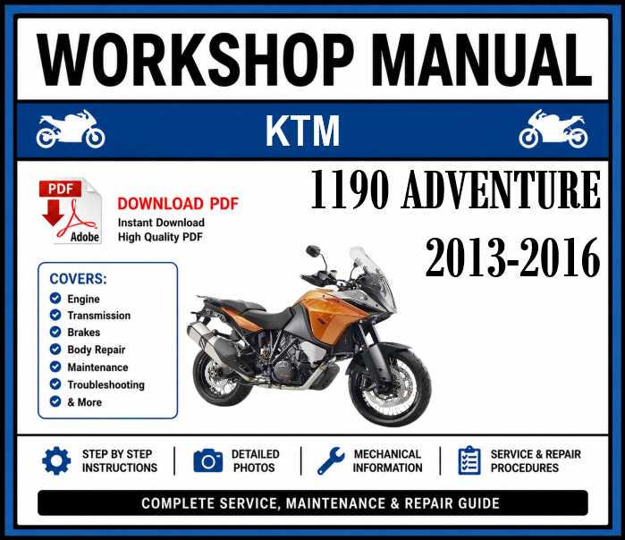 Workshop Manual [KTM 1190 Adventure] 2013-2016