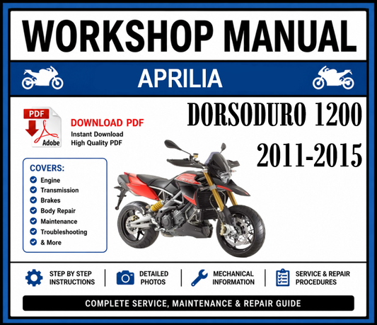 Workshop Manual [Aprilia Dorsoduro 1200] 2011-2015