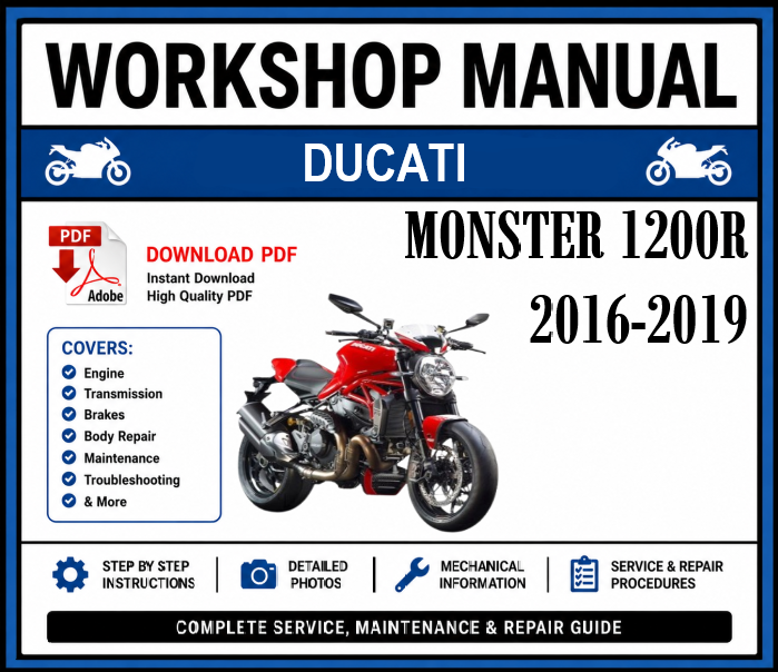 Workshop Manual [Ducati Monster 1200R] 2016-2019