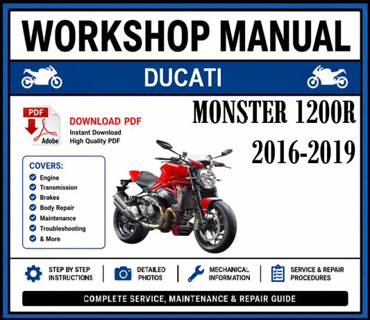 Workshop Manual [Ducati Monster 1200R] 2016-2019