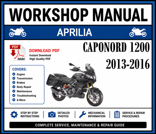 Workshop Manual [Aprilia Capanord 1200] 2013-2016
