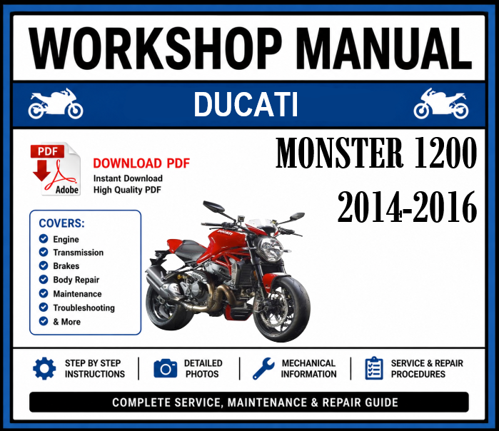 Workshop Manual [Ducati Monster 1200] 2014-2016