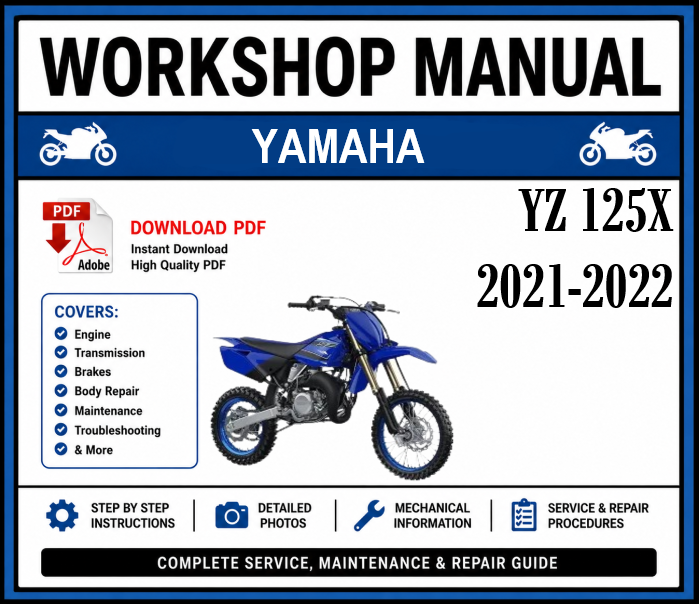 Workshop Manual [Yamaha YZ 125X] 2021-2022