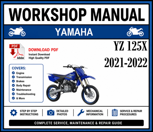 Workshop Manual [Yamaha YZ 125X] 2021-2022