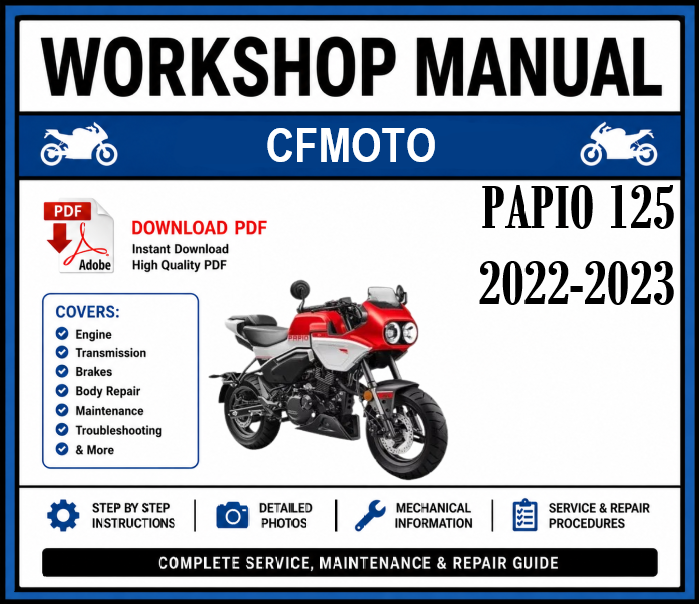 Workshop Manual [CFMoto Papio 125] 2022-2023