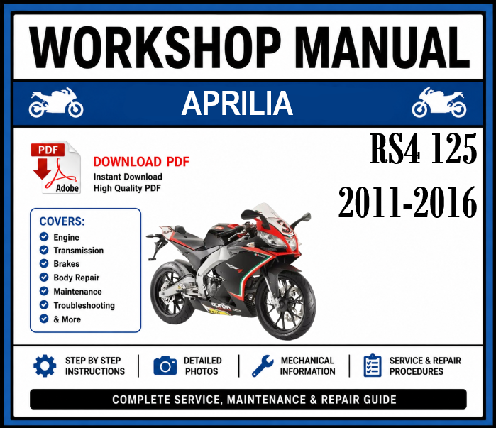 Workshop Manual [Aprilia RS4 125] 2011-2016