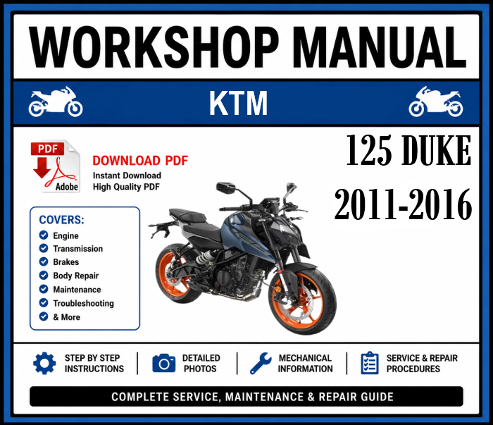 Workshop Manual [KTM 125 Duke] 2011-2016