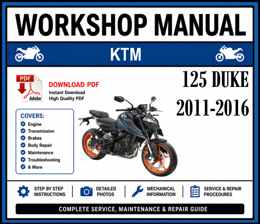 Workshop Manual [KTM 125 Duke] 2011-2016