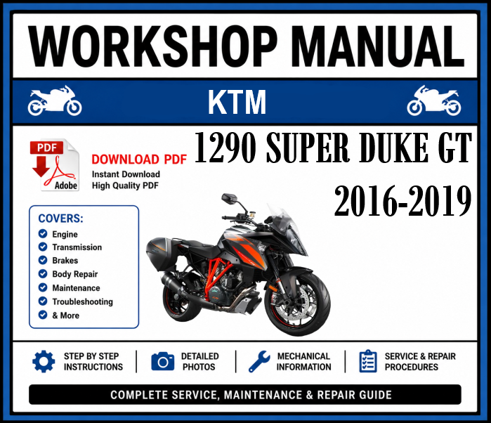 Workshop Manual [KTM 1290 Super Duke GT] 2016-2019