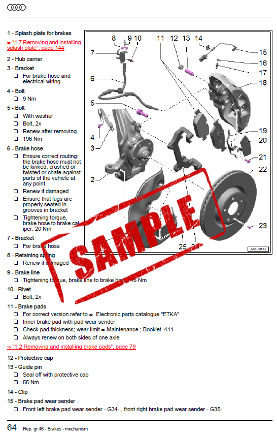 Werkstatthandbuch [Audi Q8/SQ8/RSQ8] 2018-2025