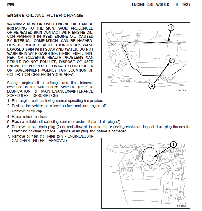 Werkstatthandbuch [Dodge Dart] 2012-2016