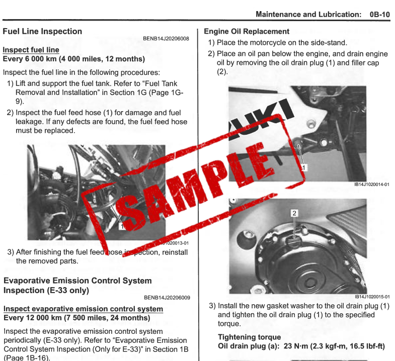 Workshop Manual [Suzuki V-Storm 650] 2017-2024