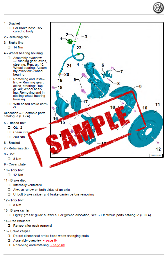 Workshop Manual [VW Golf] (MK4) 1997-2006
