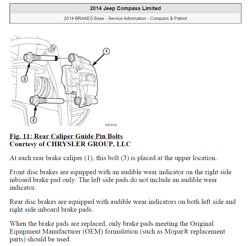 Workshop Manual [Jeep Compass] 2006-2016