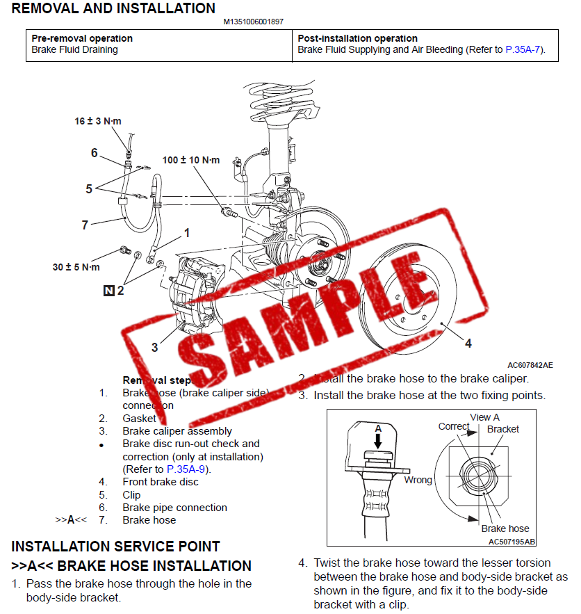 Workshop Manual [Mitsubishi Outlander] 2013-2021