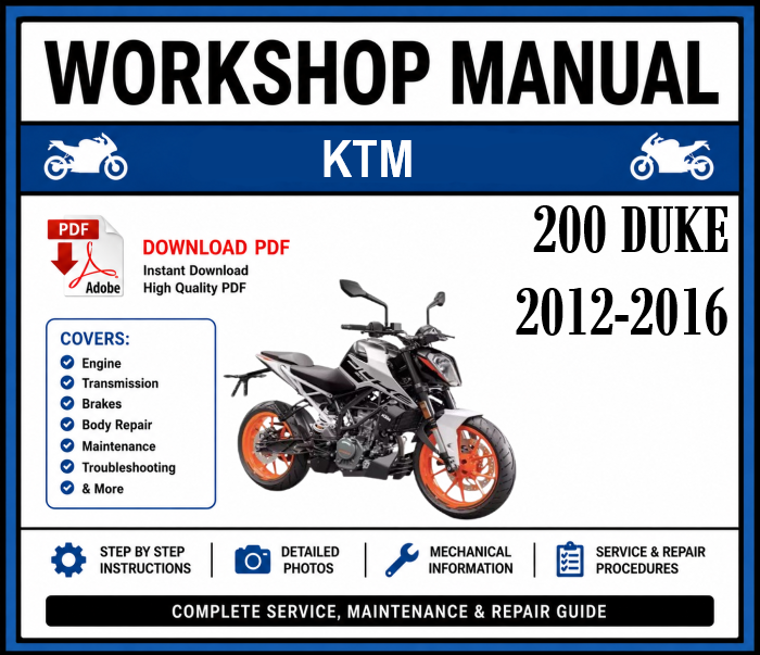 Workshop Manual [KTM 200 Duke] 2012-2016