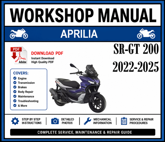 Workshop Manual [Aprilia SR-GT 200] 2022-2025