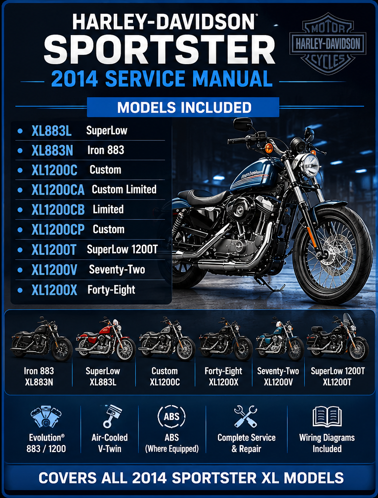 Workshop Manual [Harley-Davidson Sportster] 2014