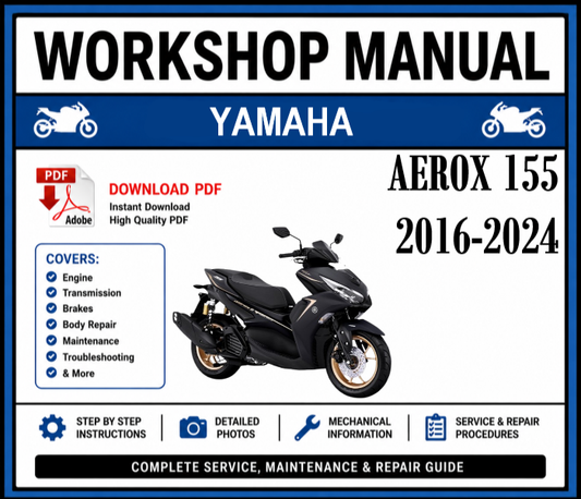 Workshop Manual [Yamaha Aerox 155] 2016-2024