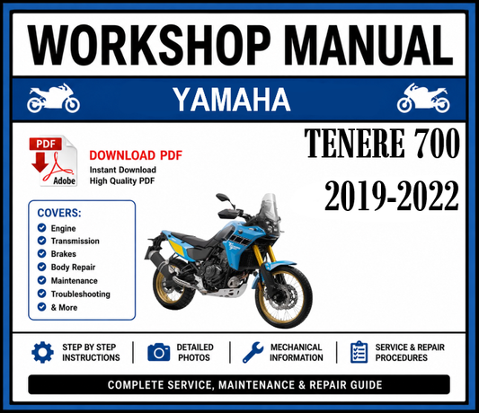 Workshop Manual [Yamaha Ténéré 700] 2019-2022