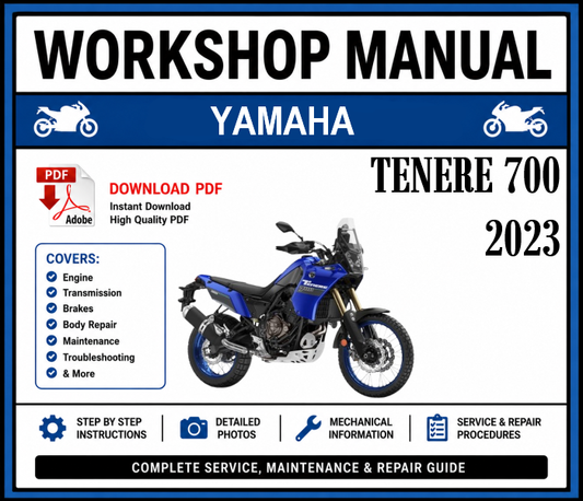 Workshop Manual [Yamaha Ténéré 700] 2023