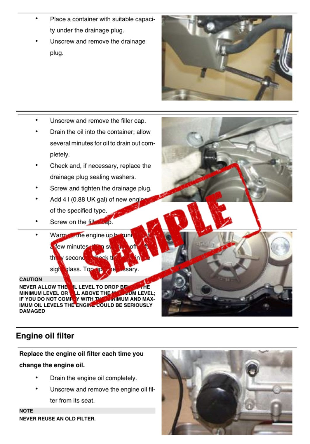 Workshop Manual [Aprilia RS4 125] 2011-2016