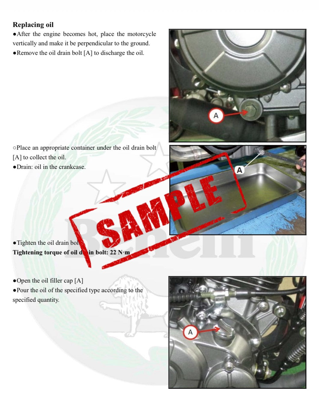 Workshop Manual [Benelli 502C] 2019-2020