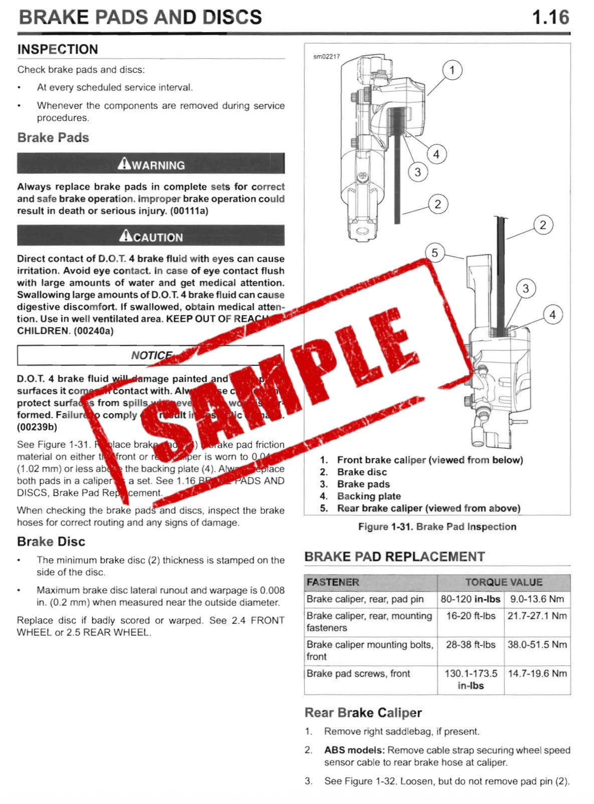 Workshop Manual [Harley-Davidson Dyna] 2016-2017