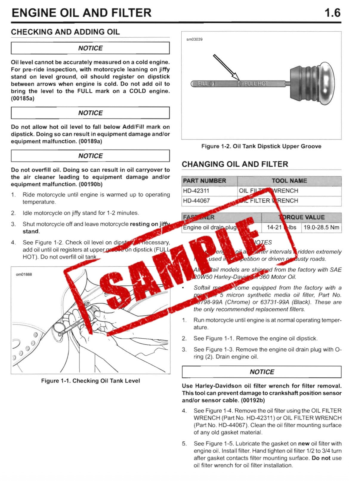 Workshop Manual [Harley-Davidson Dyna] 2016-2017
