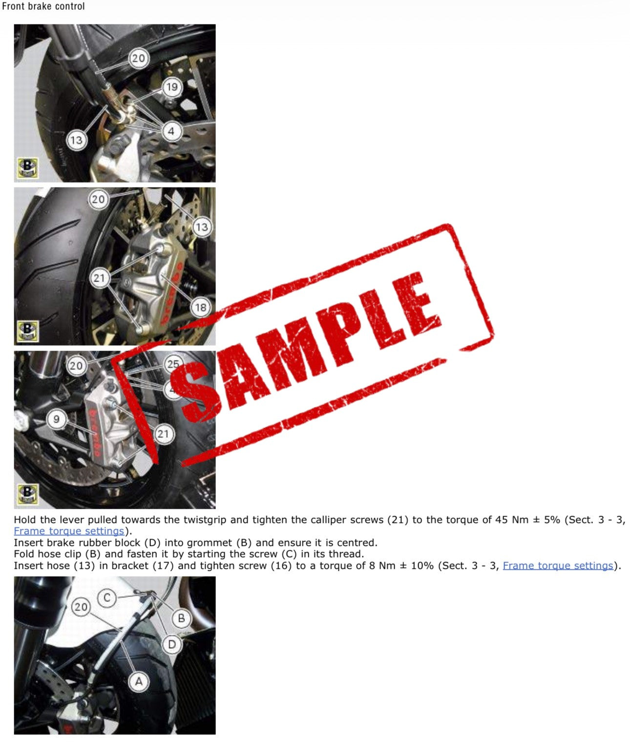 Workshop Manual [Ducati Multistrada 1200S DVT] 2015-2017