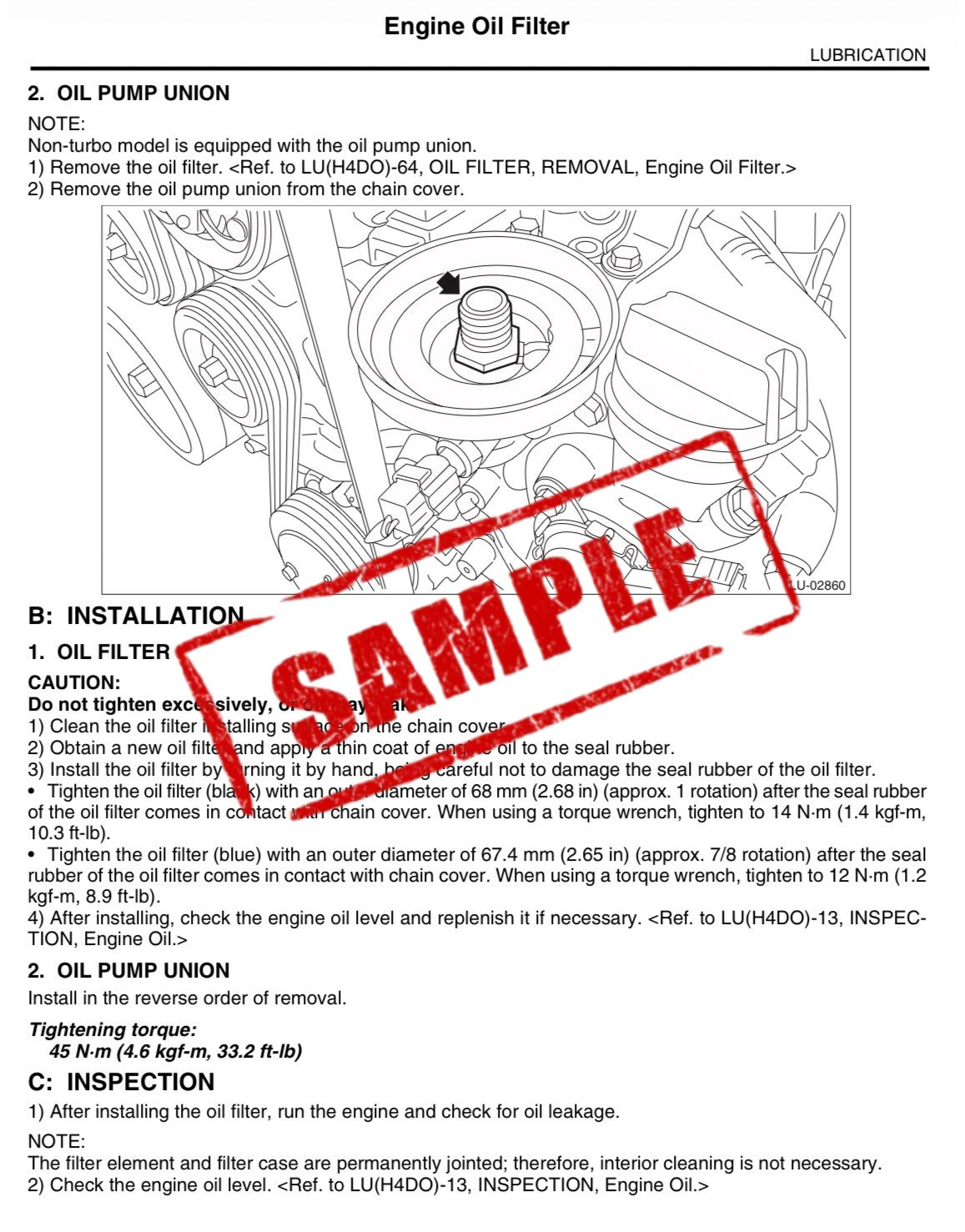 Workshop Manual [Subaru XV/Crosstrek] 2012-2017