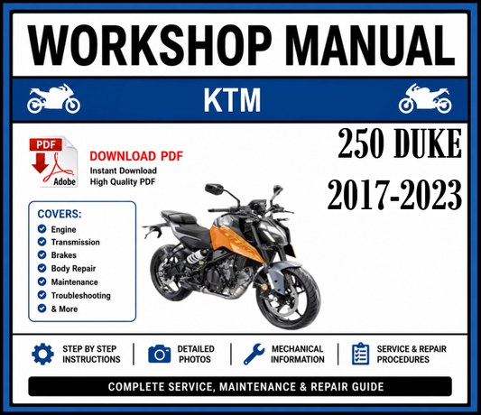 Workshop Manual [KTM 250 Duke] 2017-2023