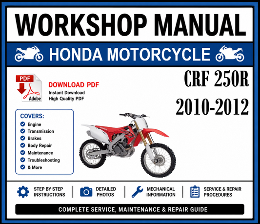 Workshop Manual [Honda CRF 250R] 2010-2012