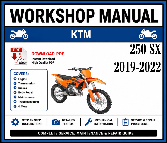 Workshop Manual [KTM 250 SX] 2019-2022
