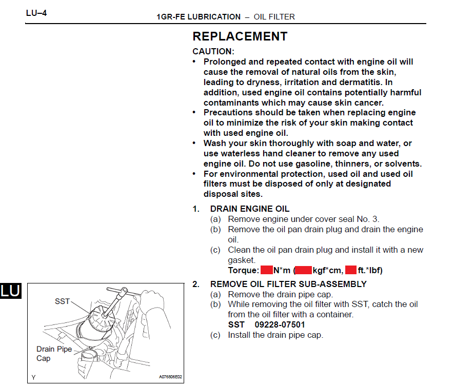 Workshop Manual [Toyota Corolla] 2007-2013