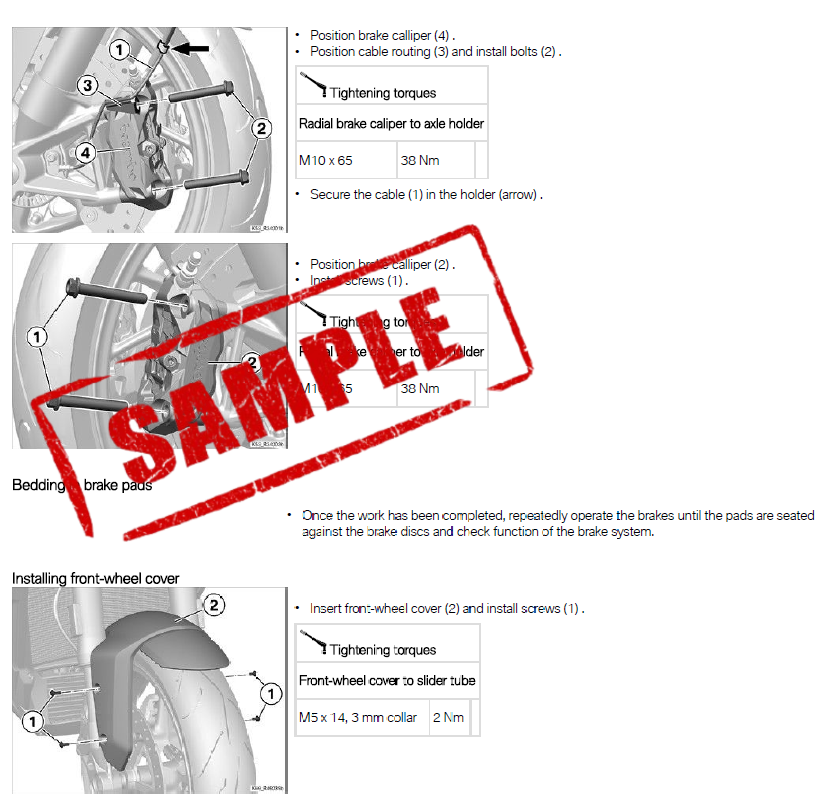 Workshop Manual [BMW R1200 RT] 2005-2013
